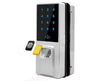 樓宇對講門禁系統(tǒng) 玻璃門指紋密碼門禁鎖